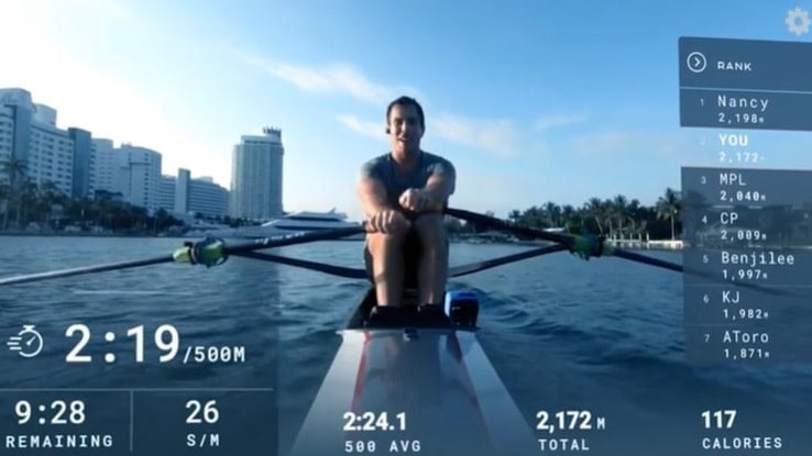 hydro rower roei app