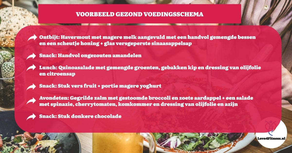 voorbeeld gezond voeding schema