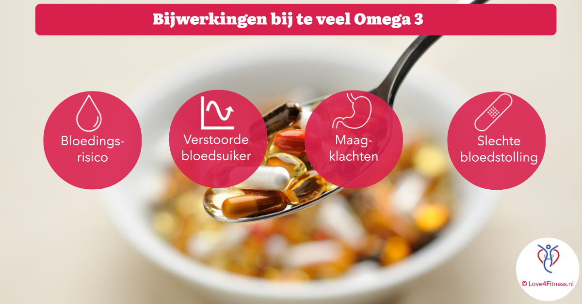 bijwerkingen teveel omega 3