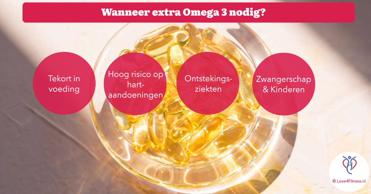 wanneer extra omega 3 nodig